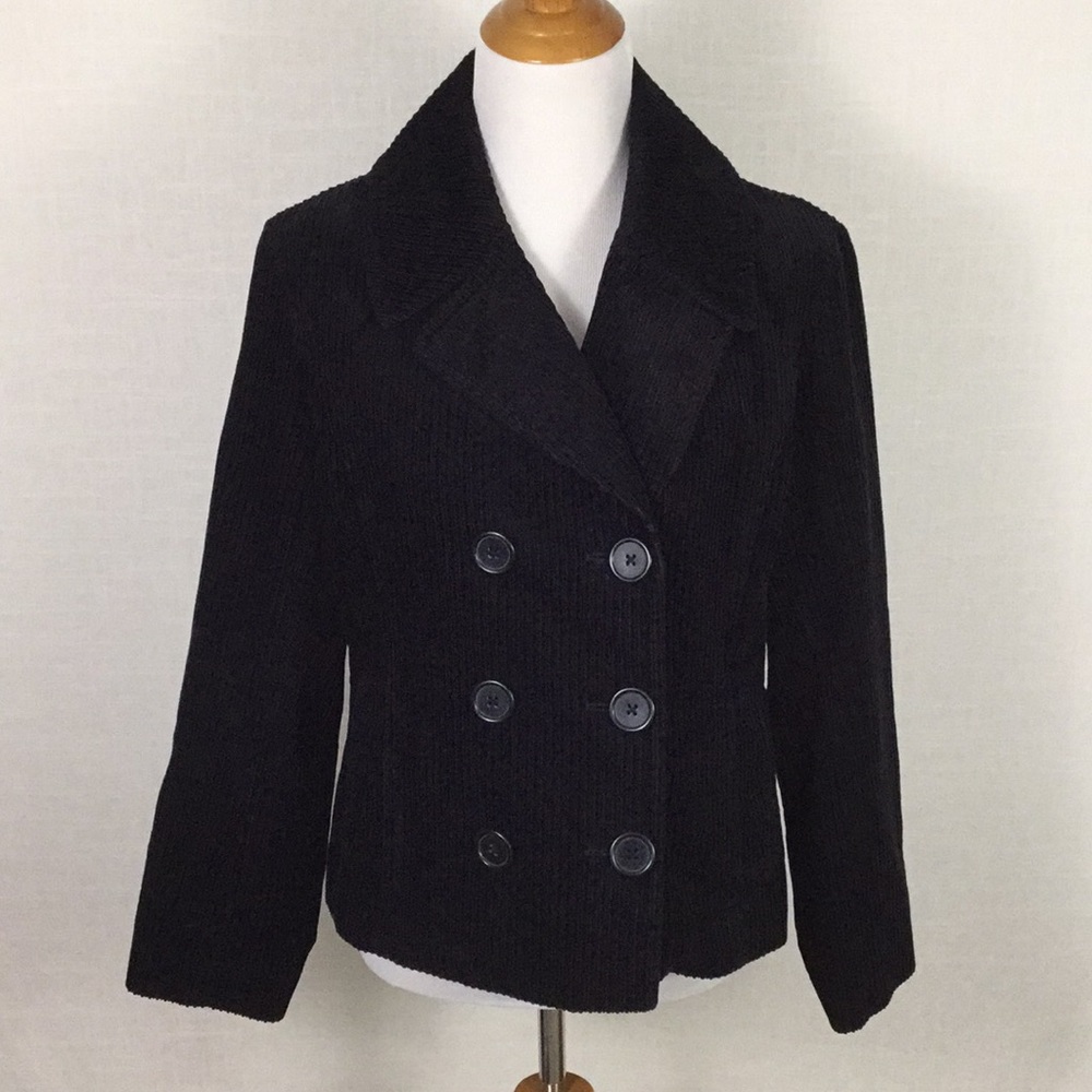 NWOT Jones New York cropped corduroy peacoat!